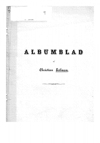 Teilman - Albumblad - Score