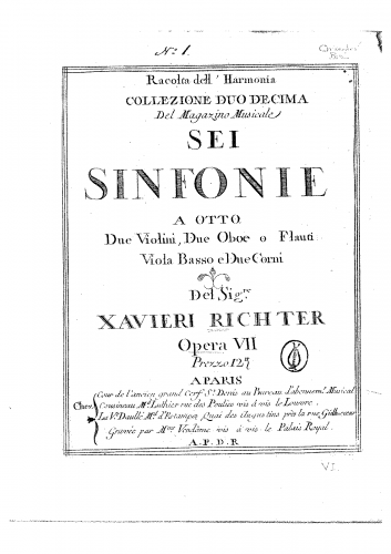 Richter - 6 Symphonies, Op. 7