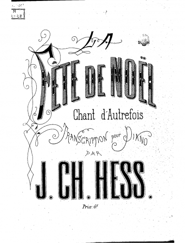 Hess - La fête de Noël - Piano Score - Score
