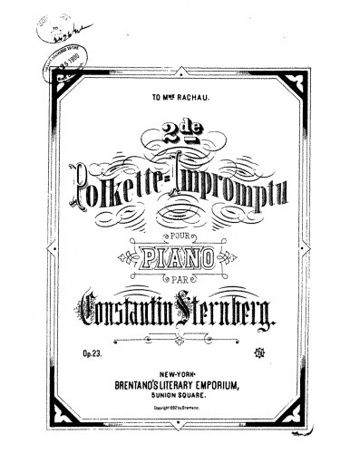 Sternberg - Polkette-impromptu No. 2 - Score