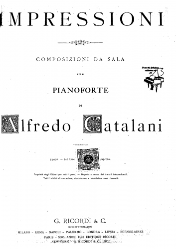 Catalani - Impressioni - Score