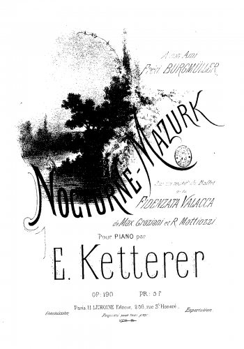 Ketterer - Nocturne-mazurk - Score