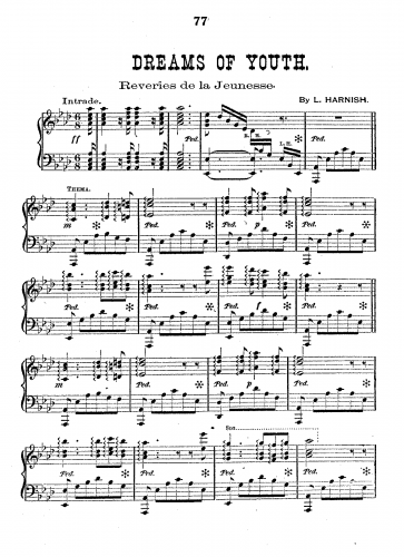 Harnish - Day Dreams of Youth - Score