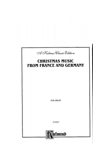 Various - Christmas Music from France and Germany - Score