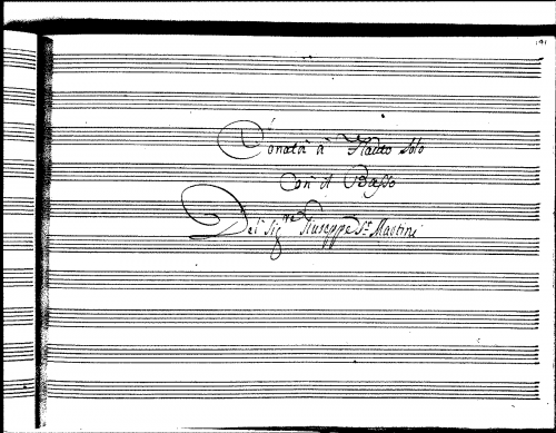 Sammartini - Recorder Sonata in F major (1) - Score