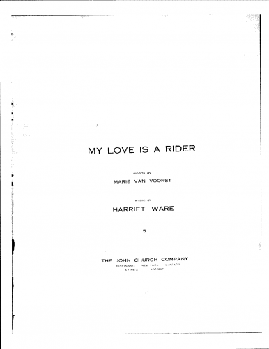 Ware - My Love is a Rider - Score