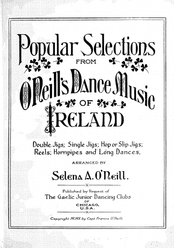 O'Neill - The Dance Music of Ireland - Selections For Piano (S. O'Neill) - Score