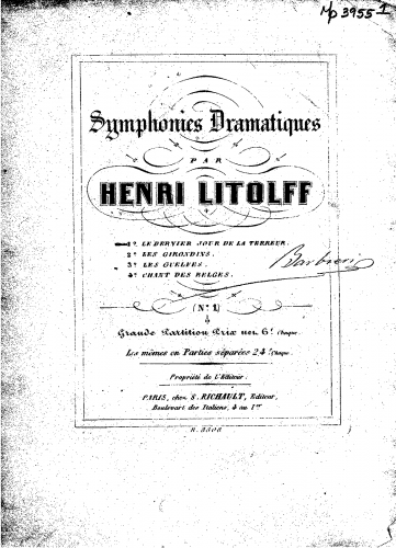 Litolff - Maximilian Robespierre - Score