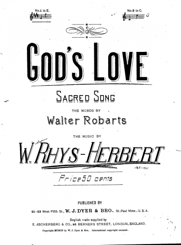Rhys-Herbert - God's Love - Score