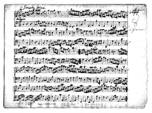 Sammartini - Recorder Sonata in C major (1) - Score