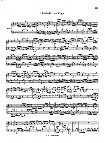 Walther - Preludio con Fuga C-Dur - Score