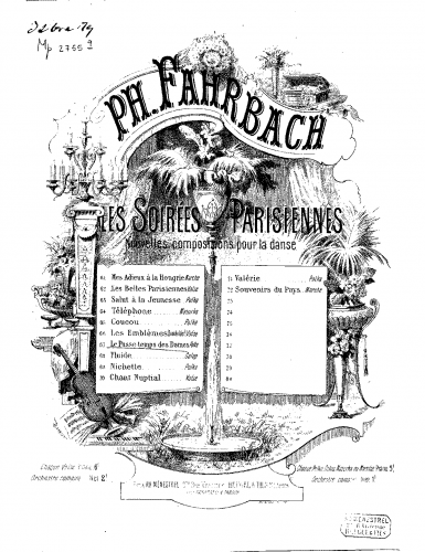 Fahrbach Jr. - DamenabendLe passe temps des dames - Score