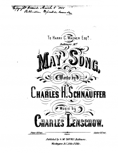 Lenschow - May Song - Score