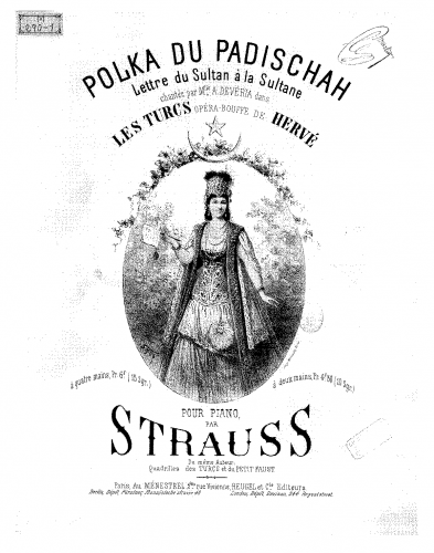 Strauss - Polka du Padischah sur 'Les Turcs' - Score