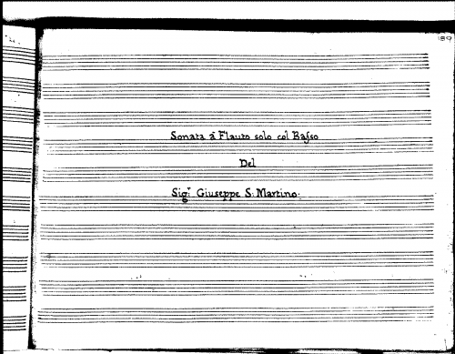 Sammartini - Recorder Sonata in F major (4) - Score