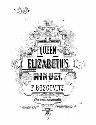 Boscovitz - Minuet - Score