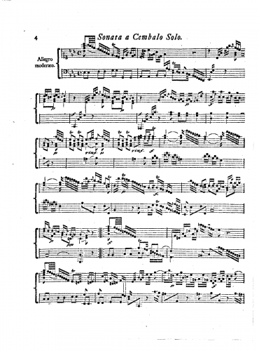 Reichardt - Harpsichord Sonata in E-flat major - Score
