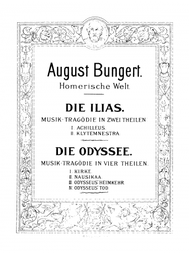 Bungert - Die Odysee - Vocal Score "Odysseus' Heimkehr" und Vorspiel "Telemachos' Ausfahrt" (No. 3) - Score