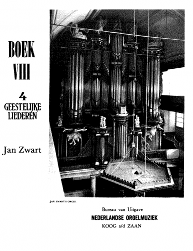 Zwart - 4 Geestelijke Liederen - Score