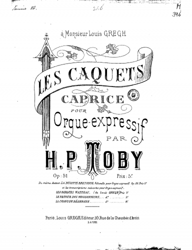 Toby - Les Caquets - Score
