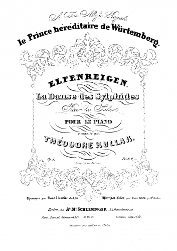 Kullak - La Danse des Sylphides - Score