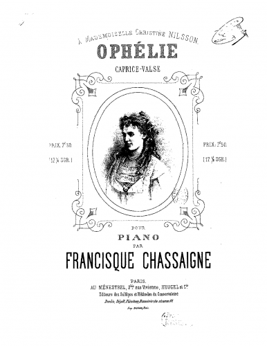 Chassaigne - Ophélie - Score