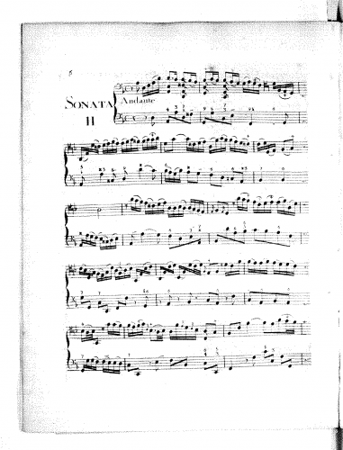 Geminiani - Cello Sonata in D minor - Score