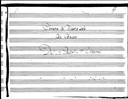 Sammartini - Recorder Sonata in C major (2) - Scores and Parts - Score