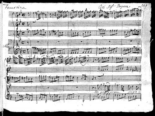 Porpora - ''Mitridate'' - Scores Selections - Aria: ''Son prigioniera d'amore anch'io''