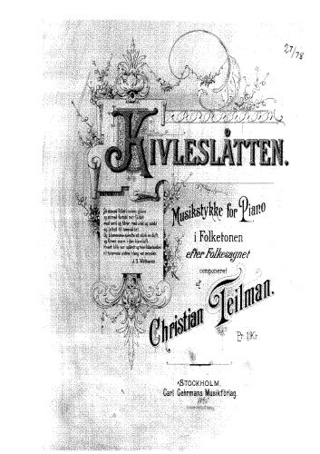 Teilman - Kivleslåtten - Score
