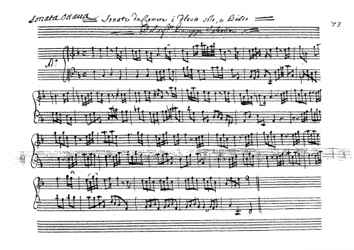Valentini - Recorder Sonata in F major, SVAcoll 20 - Score