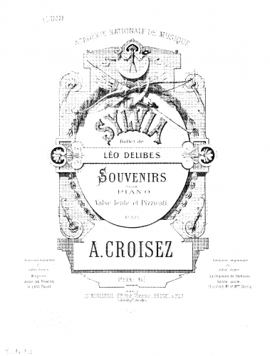 Croisez - Souvenirs sur 'Sylvia' - Score