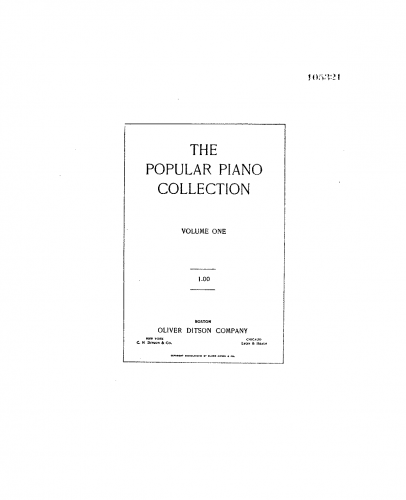 Various - The Popular Piano Collection - Volume 1