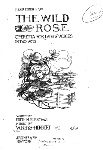 Rhys-Herbert - The Wild Rose - Vocal Score - Score