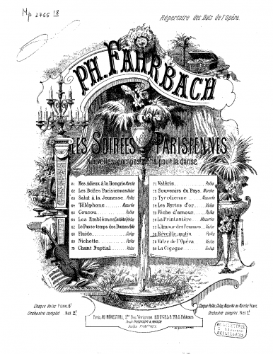 Fahrbach Jr. - Wecker-Polka - Score