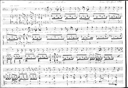 Gerson - The Sweet Little Girl that I Know, G.186 - Score