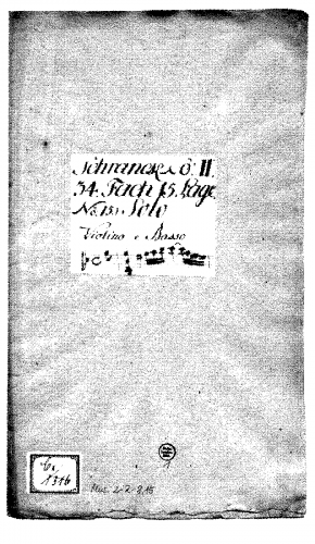 Anonymous - Violin Sonata in G minor - Score