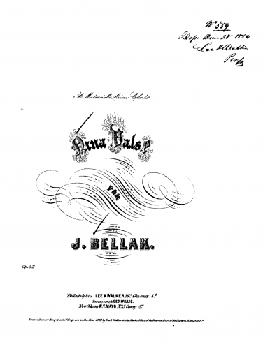Bellak - Nina - Piano Score - Score