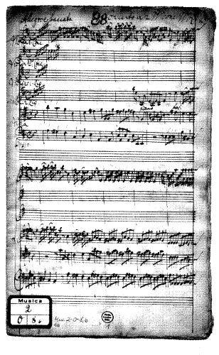Anonymous - Concerto for 2 Violins in A major - Score