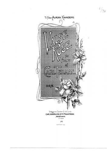Teilman - Valse Rose - Score