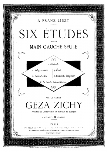 Zichy - Rhapsodie Hongroise - Score
