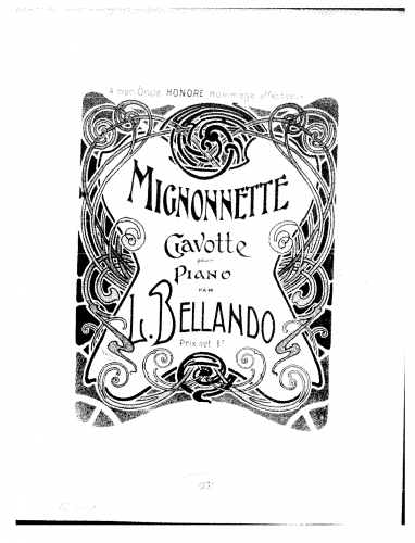 Bellando - Mignonnette - Score