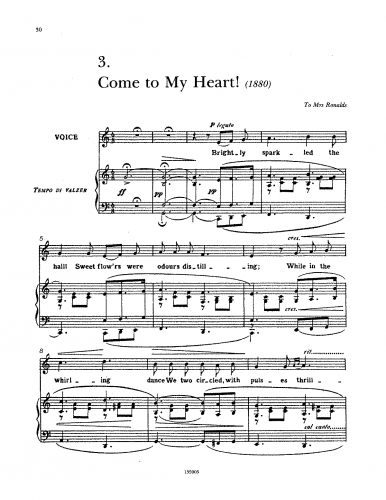 Tosti - Come to My Heart! - Score