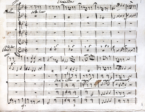 Fanfani - Vexilla regis prodeunt - Scores - Score