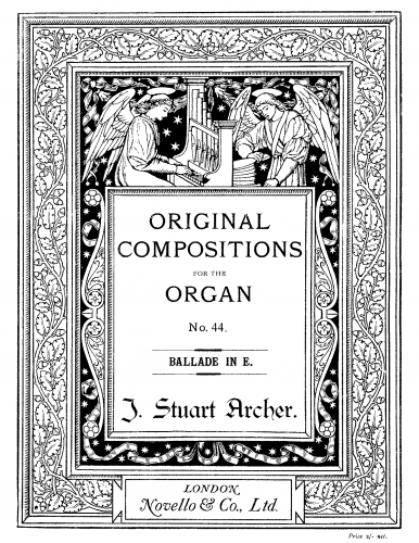 Archer - Ballade in E - Score