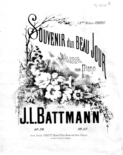Battmann - Souvenir d'un beau jour - Score