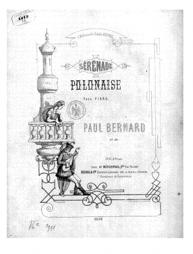 Bernard - Sérénade - Score