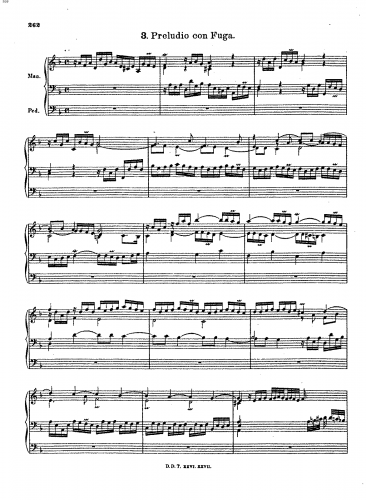 Walther - Preludio con Fuga d-Moll - Score