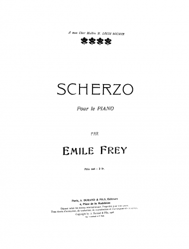 Frey - Scherzo - Score