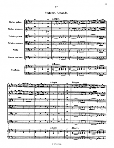 Rosenmüller - Sonate e Sinfonie da camera - Sinfonia 2 - Score